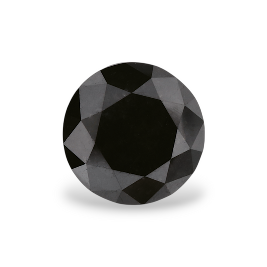 1,43 Karat natürlicher schwarzer runder Diamant (GIA)