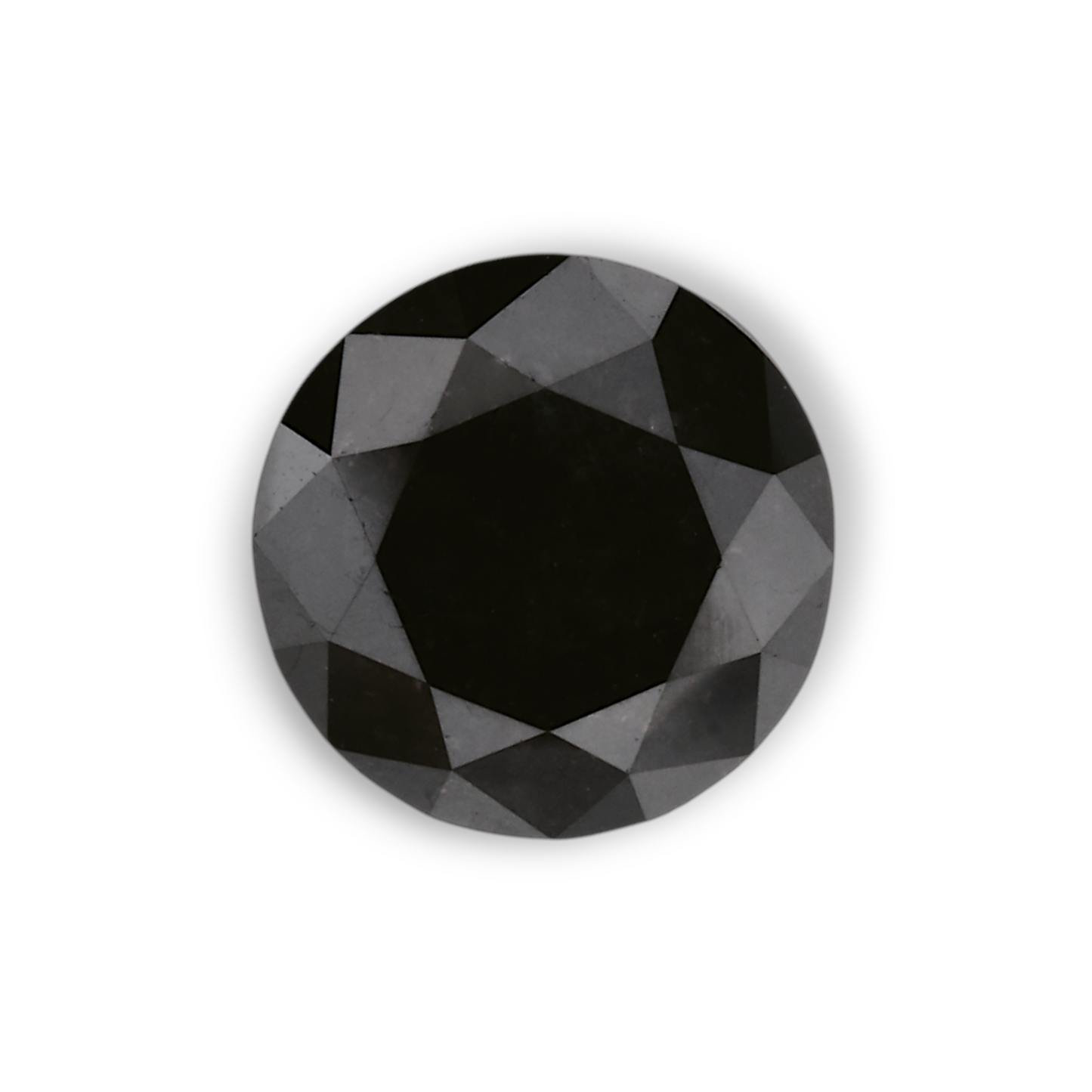 1,43 Karat natürlicher schwarzer runder Diamant (GIA)
