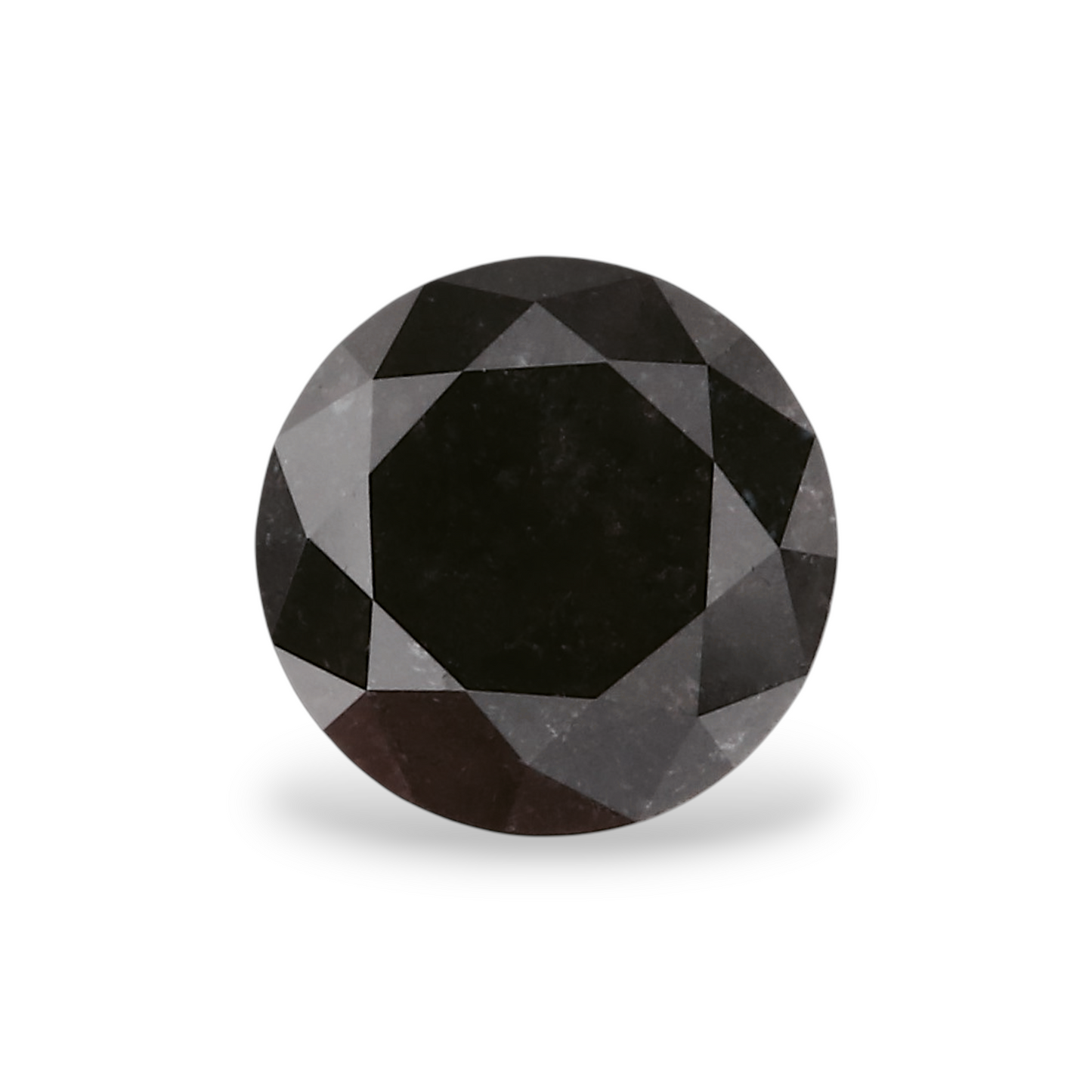 0,68 Karat Natürlicher Schwarzer Runder Diamant GIA