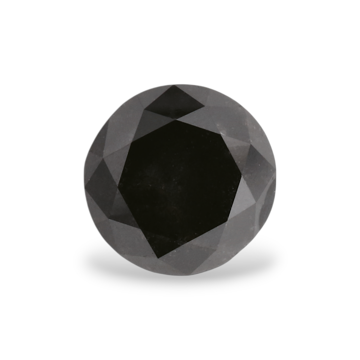 0,98 Karat Natürlicher Schwarzer Runder Diamant GIA