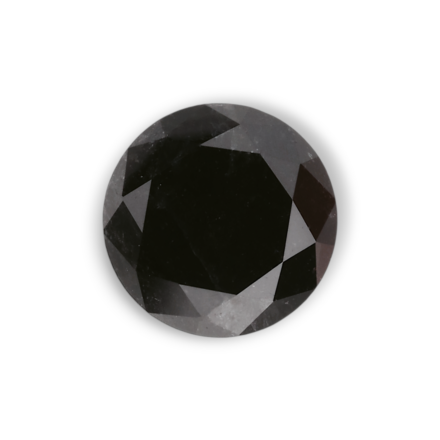 1,07 Karat Natürlicher Schwarzer Runder Diamant GIA