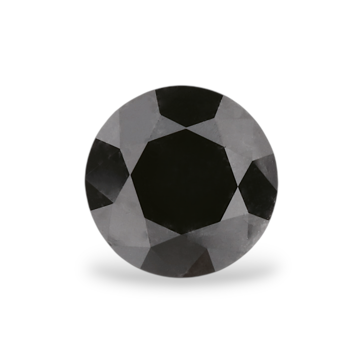 1,00 Karat Natürlicher Schwarzer Runder Diamant GIA