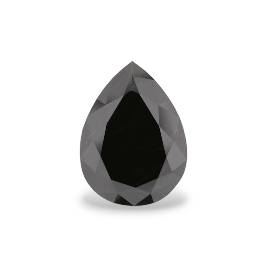 2,19 Karat natürlicher schwarzer Birnendiamant (GIA-geprüft)