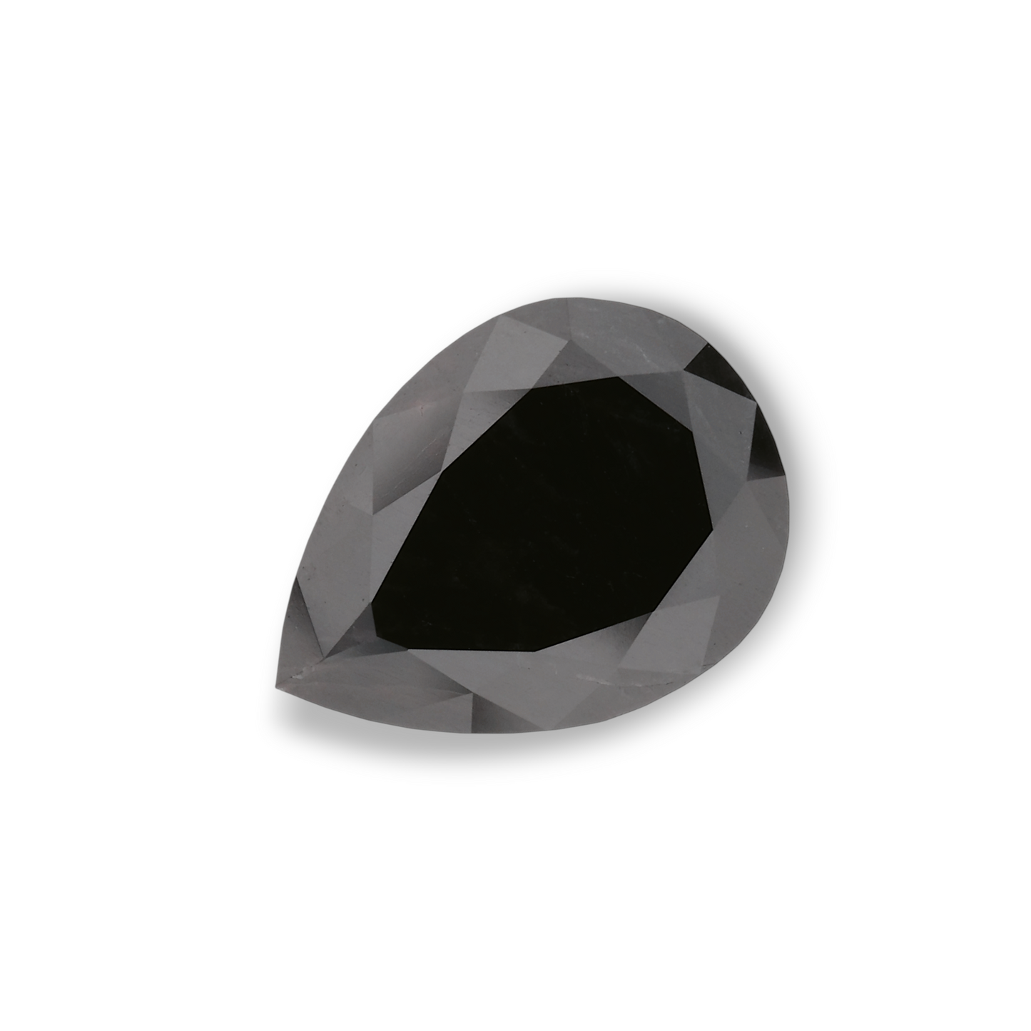 2,19 Karat natürlicher schwarzer Birnendiamant (GIA-geprüft)