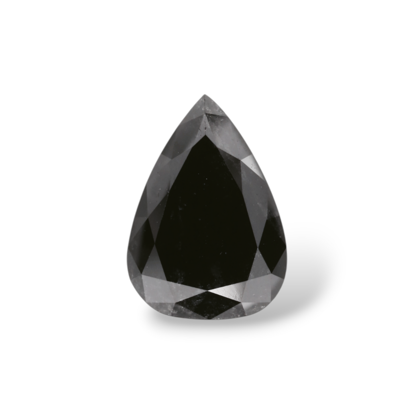 2,74 Karat natürlicher schwarzer Birnendiamant (GIA-geprüft)