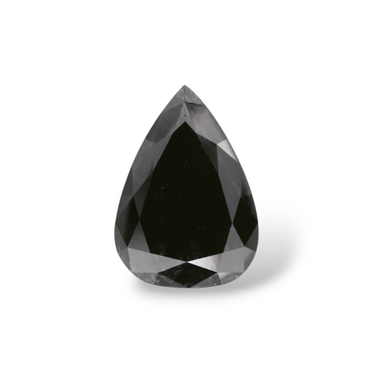 2,74 Karat natürlicher schwarzer Birnendiamant (GIA-geprüft)