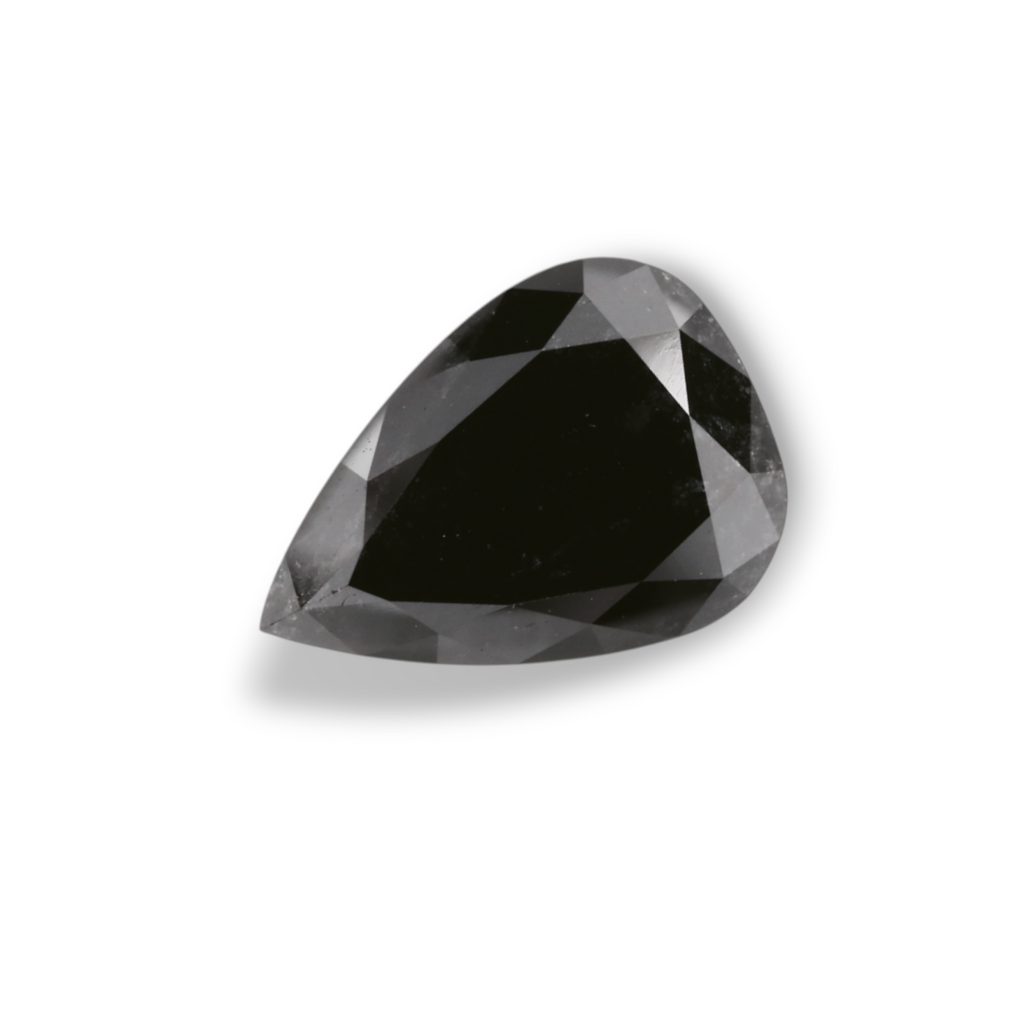 2,74 Karat natürlicher schwarzer Birnendiamant (GIA-geprüft)