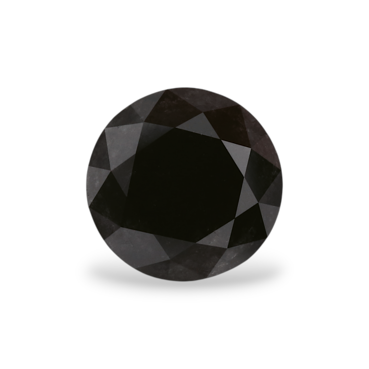 1,27 Karat natürlicher schwarzer runder Diamant (GIA)