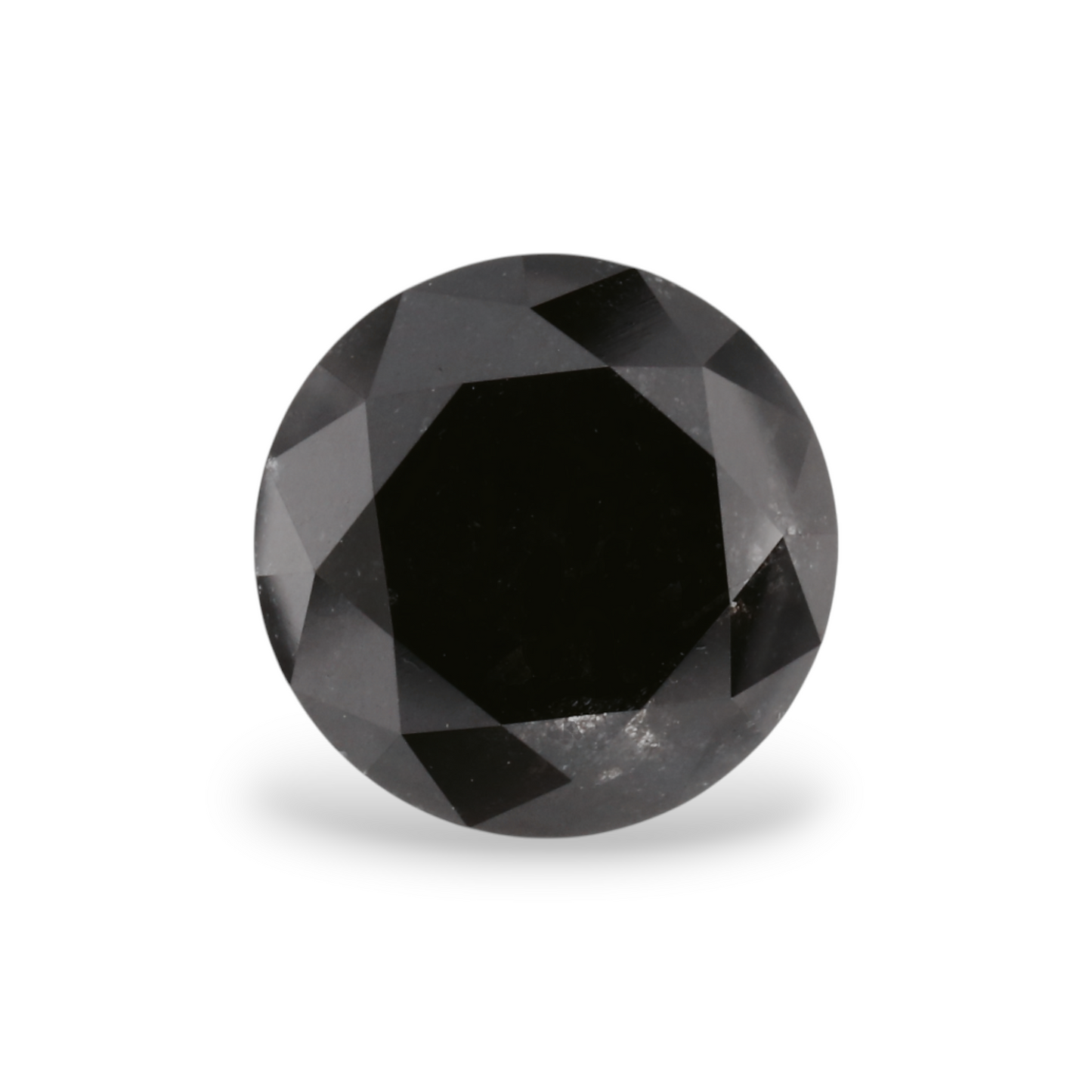 1,70 Karat Natürlicher Schwarzer Runder Diamant GIA