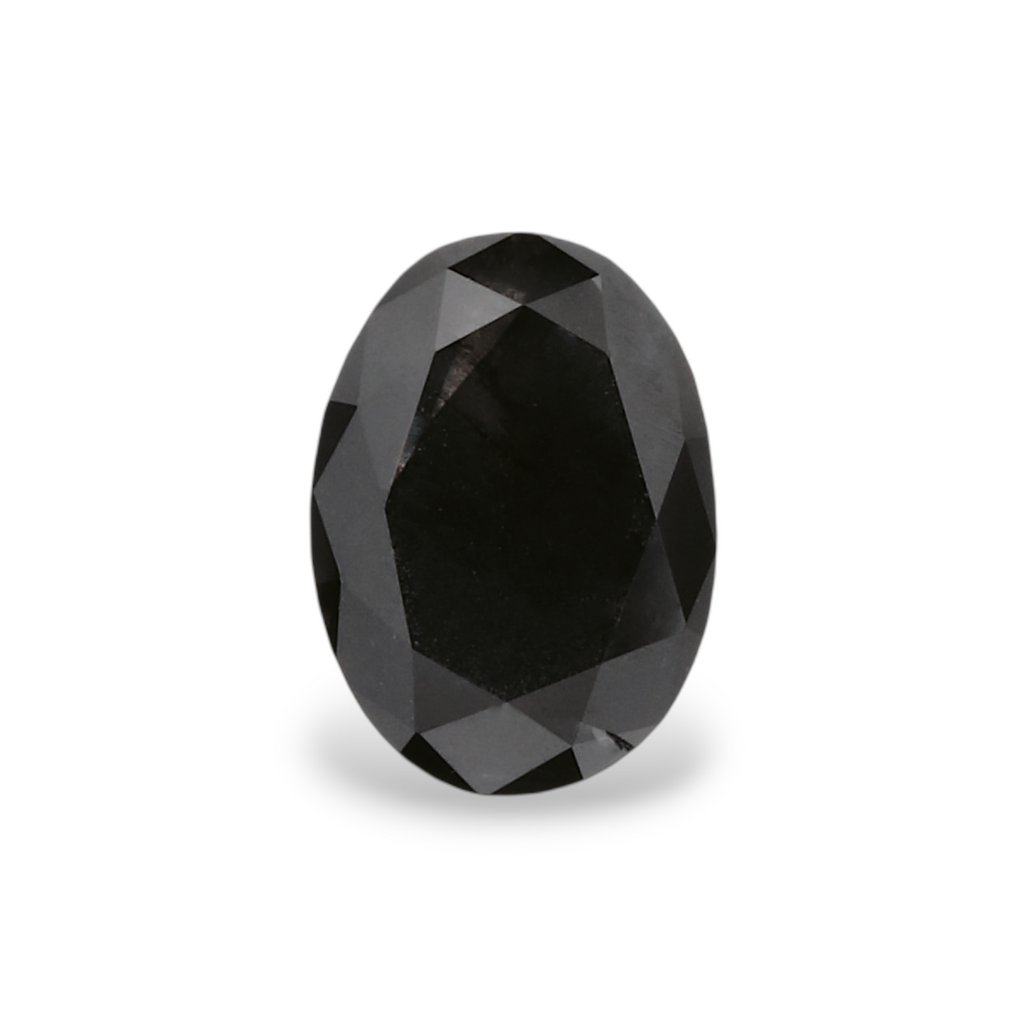 0,54 Karat natürlicher schwarzer ovaler Diamant, GIA