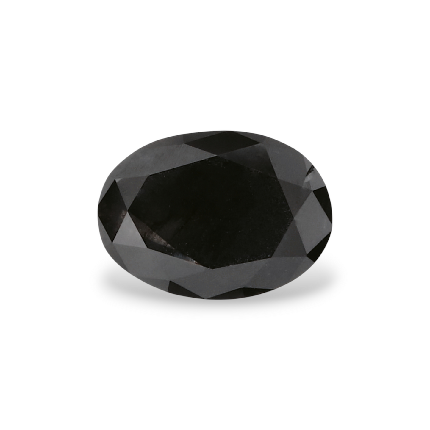 0,54 Karat natürlicher schwarzer ovaler Diamant, GIA