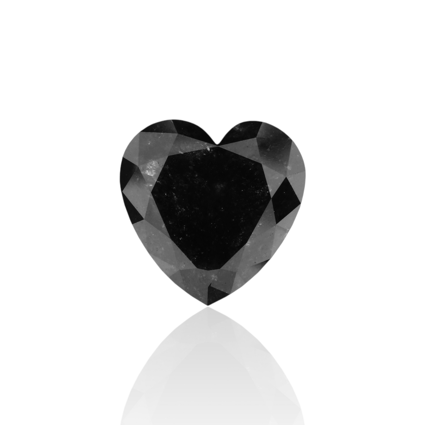 4.03 Carat Natural Black Heart Diamond GIA