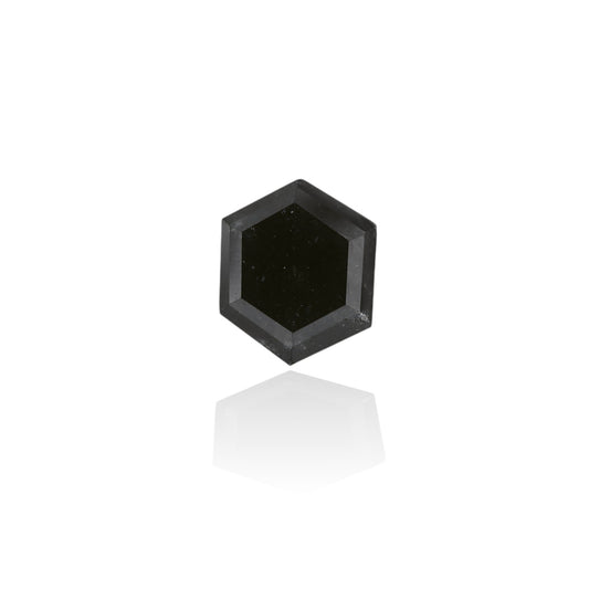 2,75 Karat natürlicher schwarzer hexagonaler Diamant (GIA-geprüft)