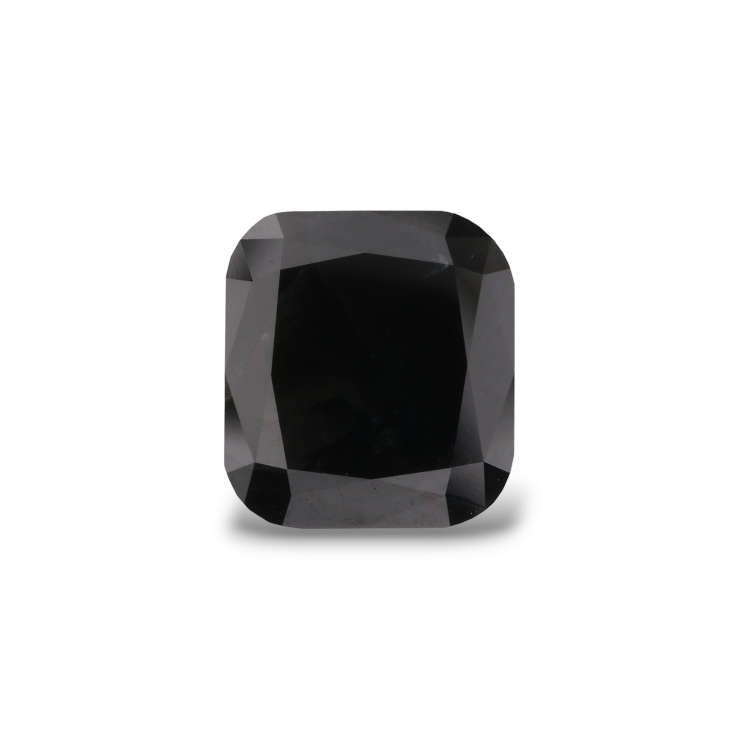 3,16 Karat Natürlicher Schwarzer Kissen-Diamant GIA