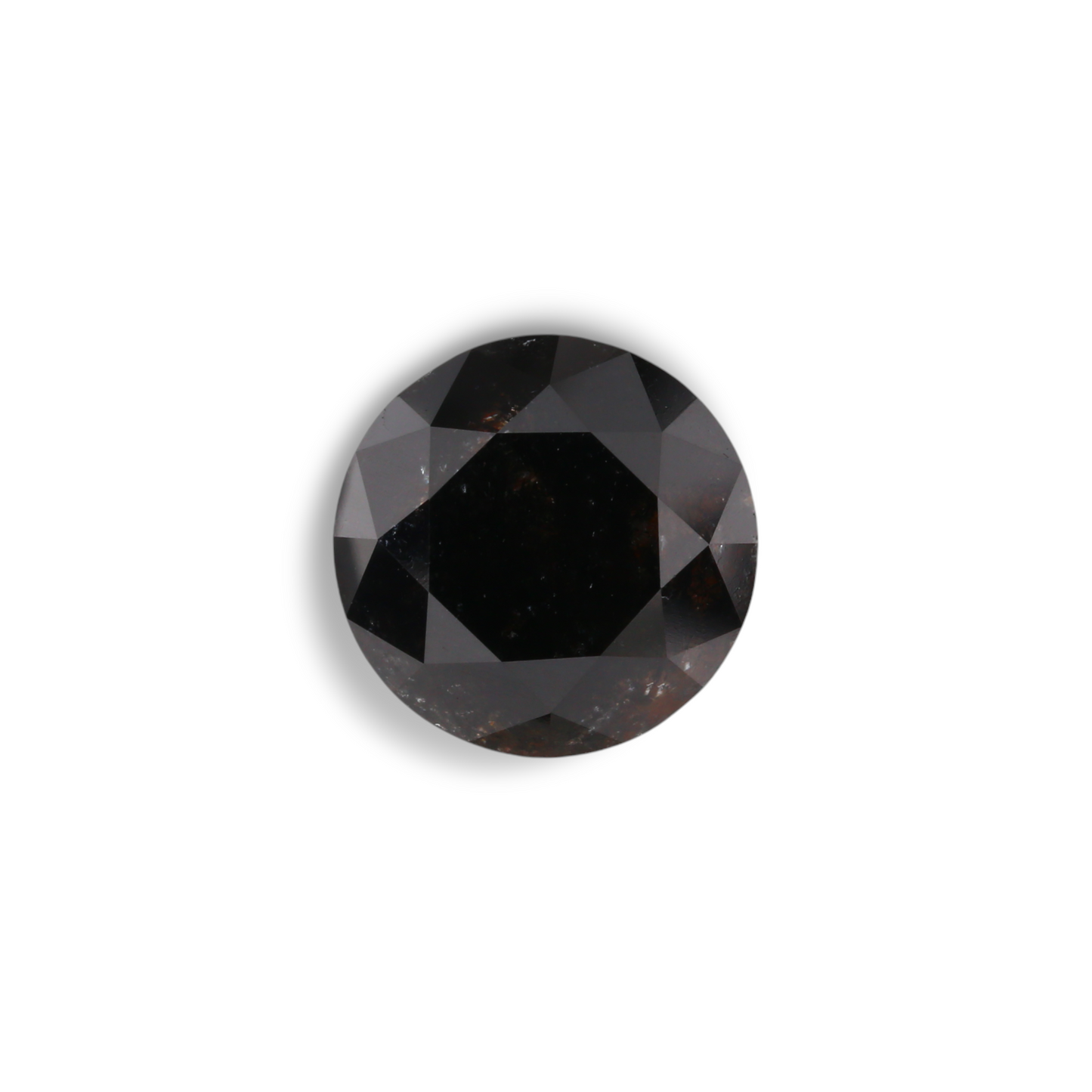 3,13 Karat Natürlicher Schwarzer Runder Diamant GIA
