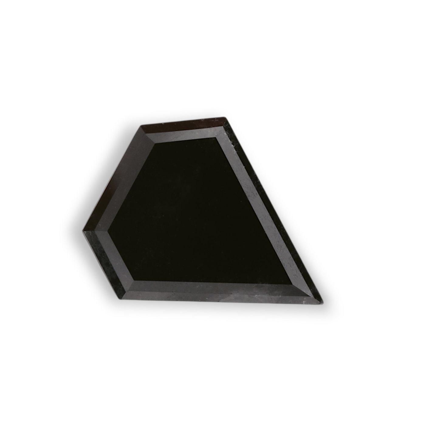 1,27 Karat Natürlicher Schwarzer Schild-Diamant GIA