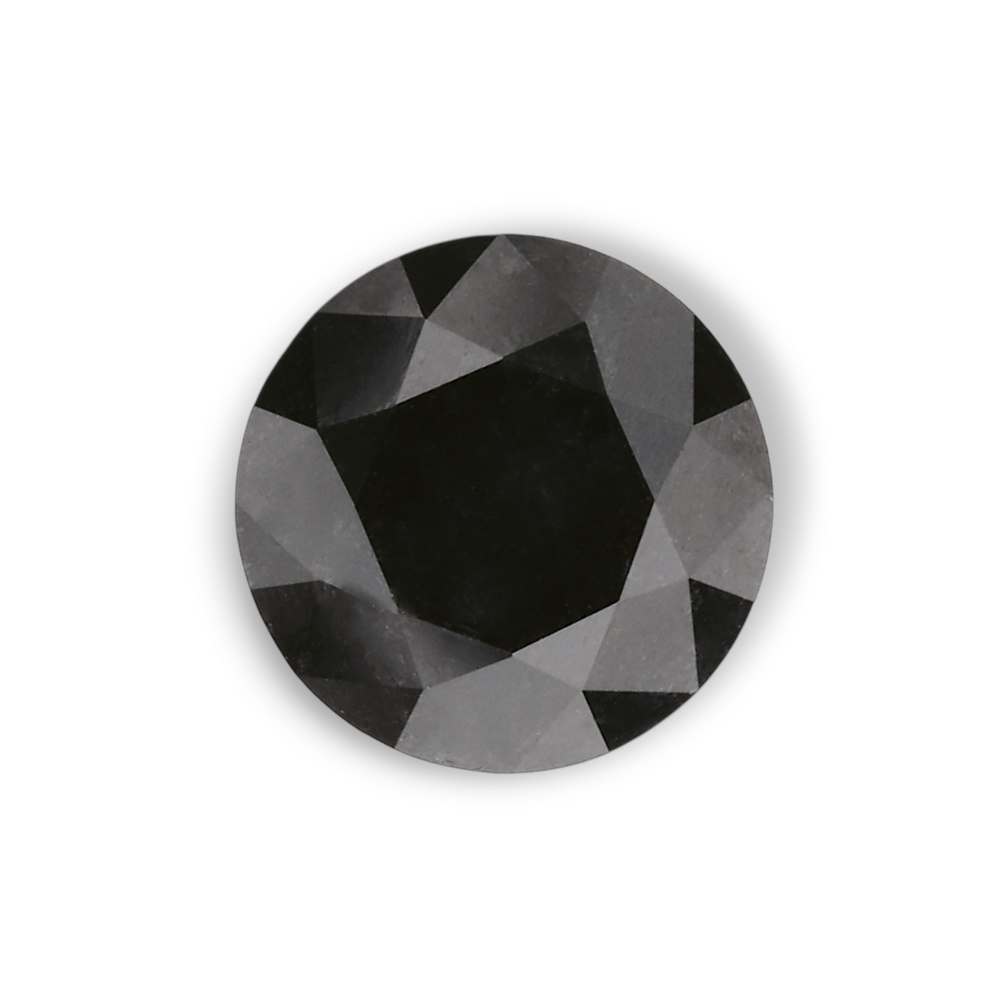 0,94 Karat Natürlicher Schwarzer Runder Diamant GIA