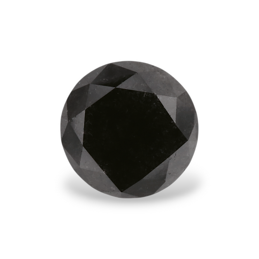 1,05 Karat natürlicher schwarzer runder Diamant (GIA)