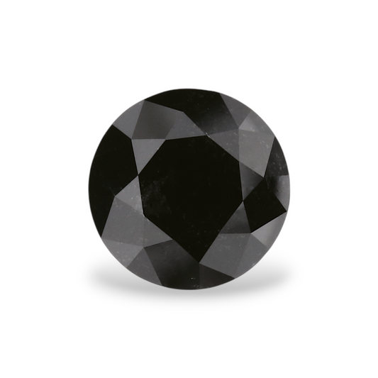 1,08 Karat natürlicher schwarzer runder Diamant (GIA)