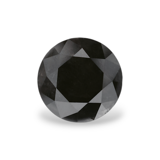1,31 Karat Natürlicher Schwarzer Runder Diamant GIA