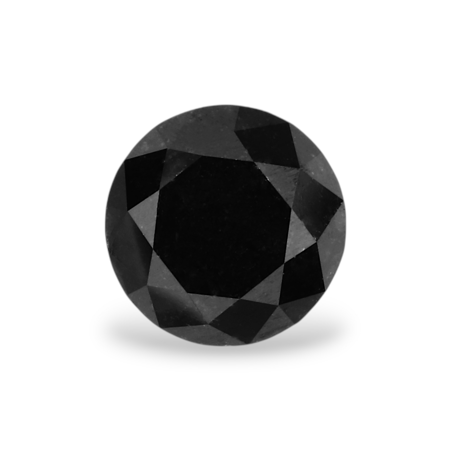 0,86 Karat Natürlicher Schwarzer Runder Diamant GIA