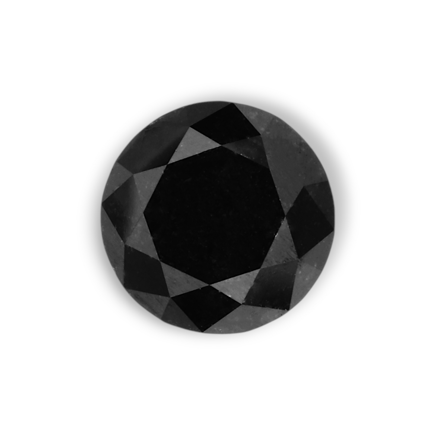 0,86 Karat Natürlicher Schwarzer Runder Diamant GIA