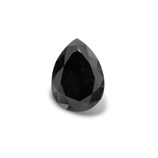 2,94 Karat natürlicher schwarzer Birnendiamant (GIA-geprüft)