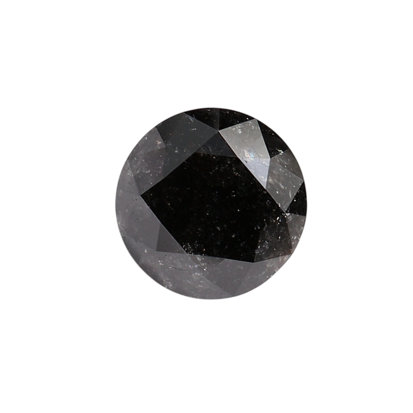 2,14 Karat natürlicher schwarzer runder Diamant (GIA)