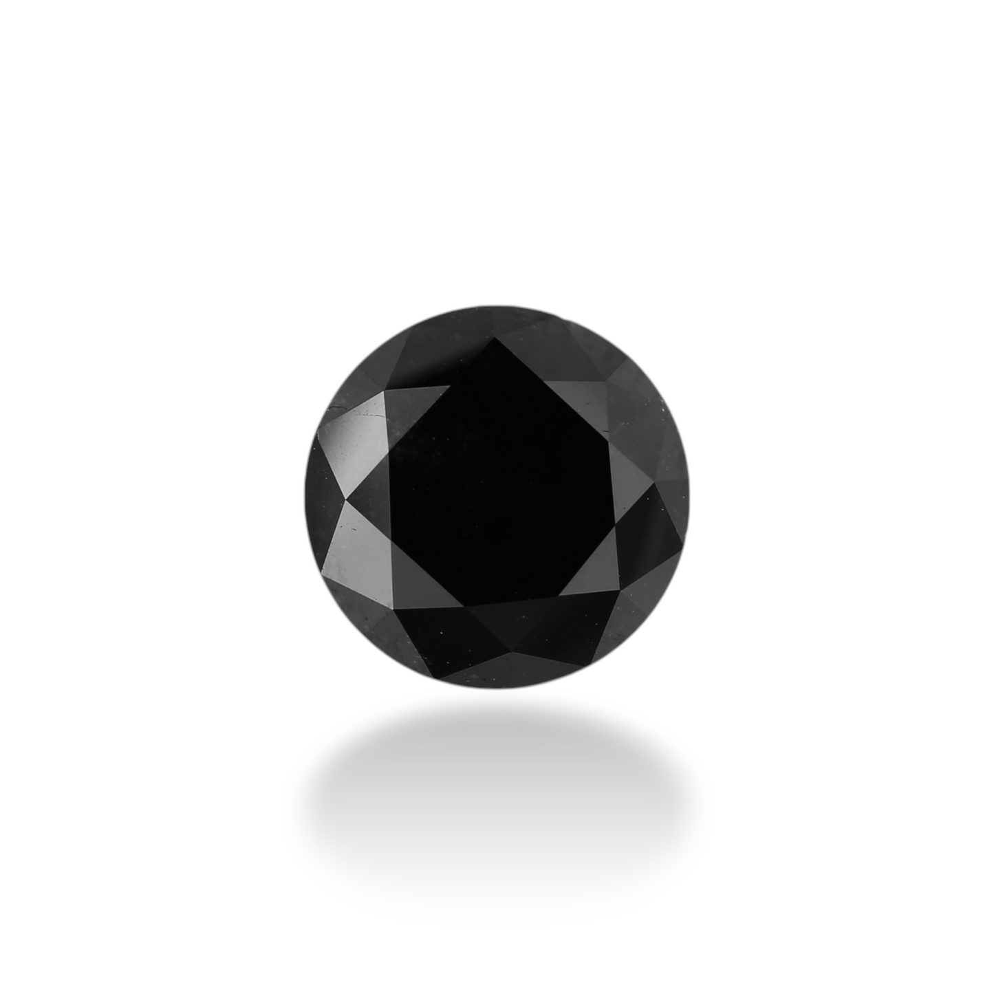 3,13 Karat Natürlicher Schwarzer Runder Diamant GIA