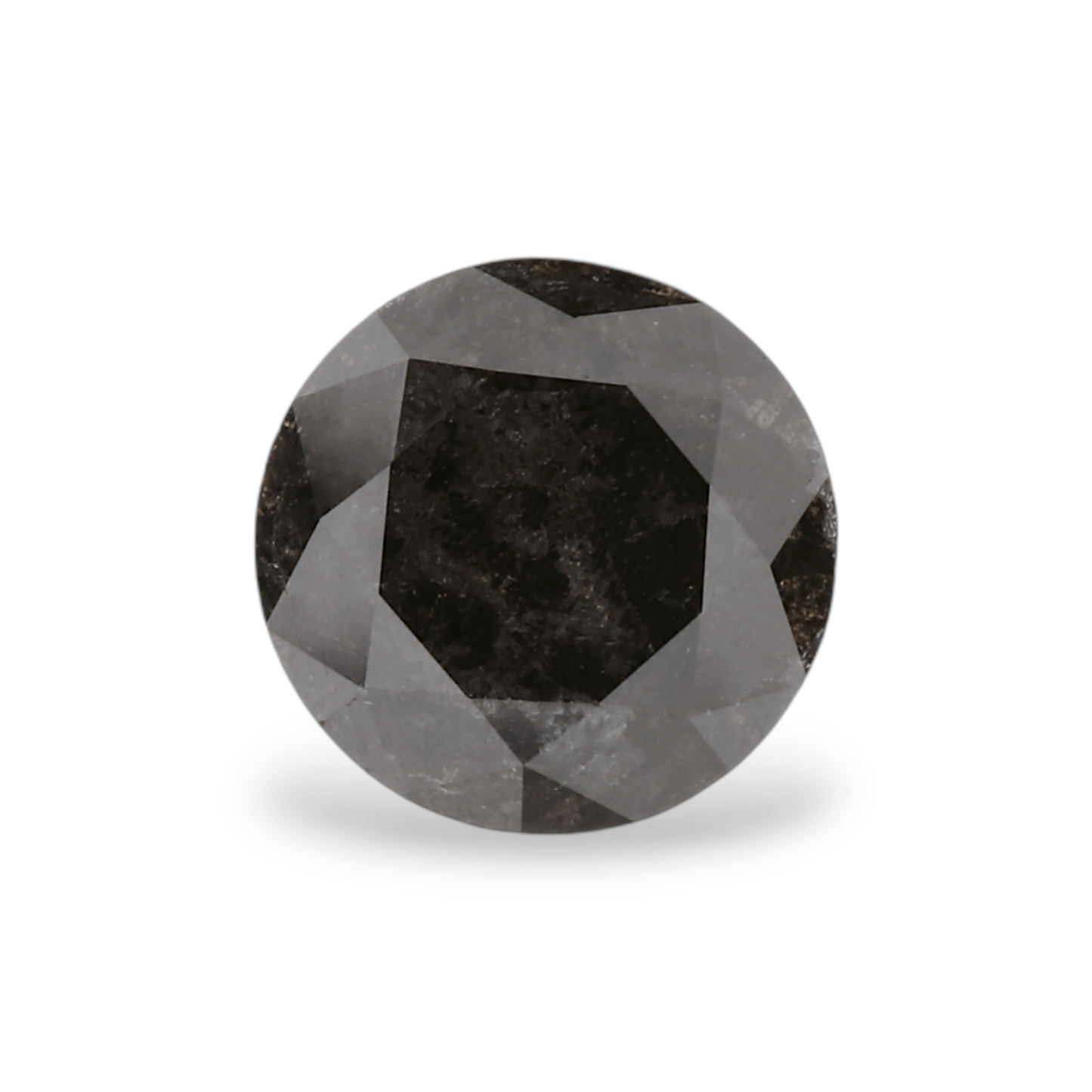 1,01 Karat Natürlicher Schwarzer Runder Diamant GIA