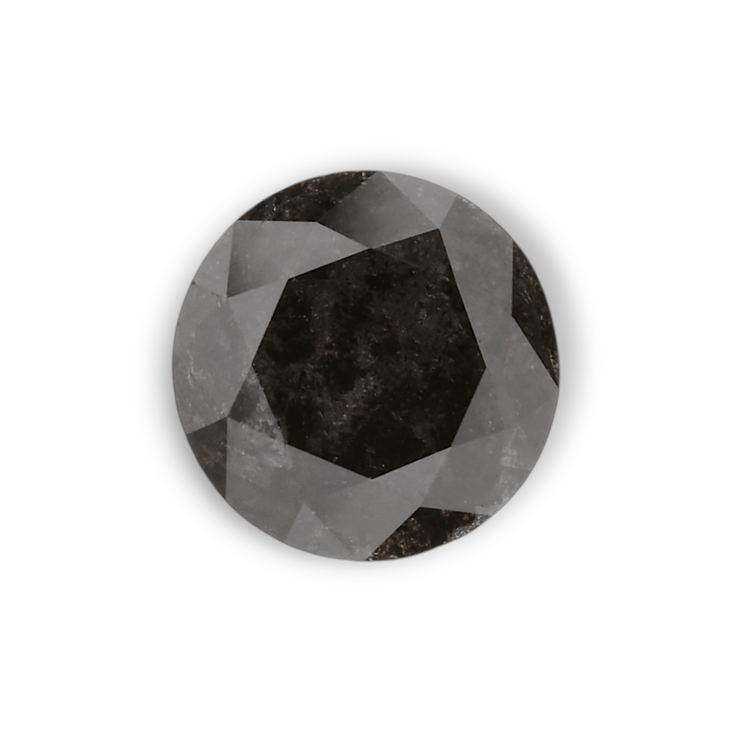1,01 Karat Natürlicher Schwarzer Runder Diamant GIA
