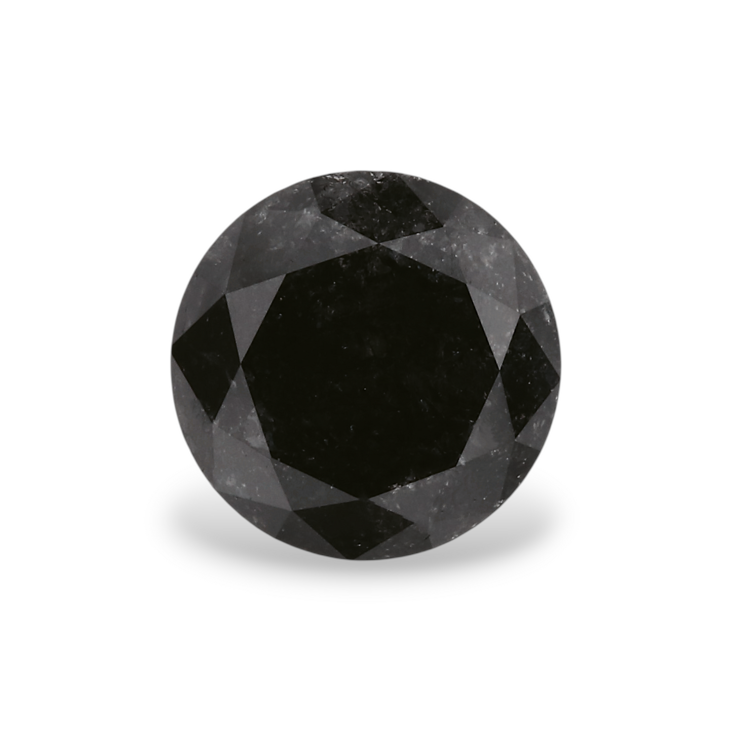 1,44 Karat natürlicher schwarzer runder Diamant (GIA)