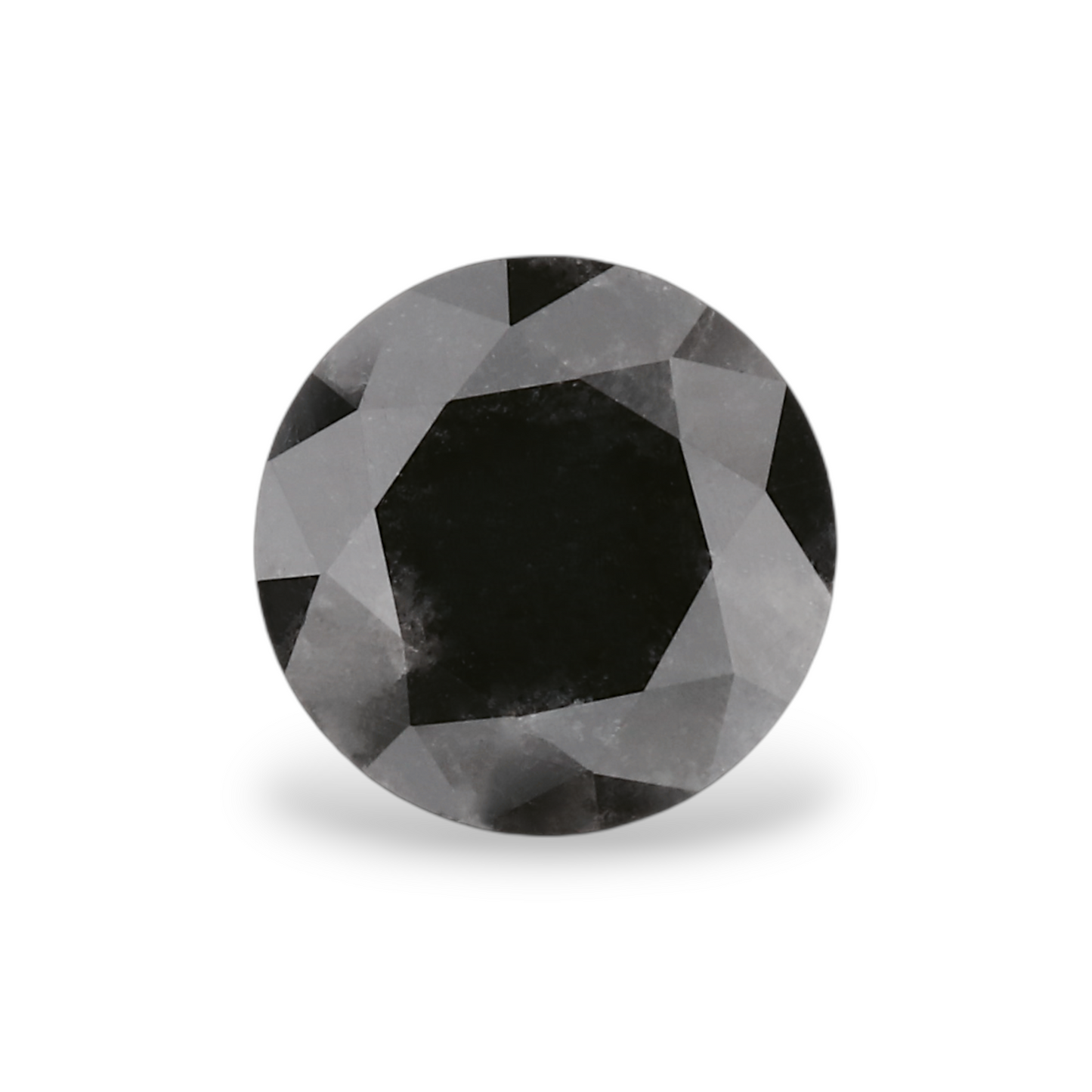 1,02 Karat Natürlicher Schwarzer Runder Diamant GIA