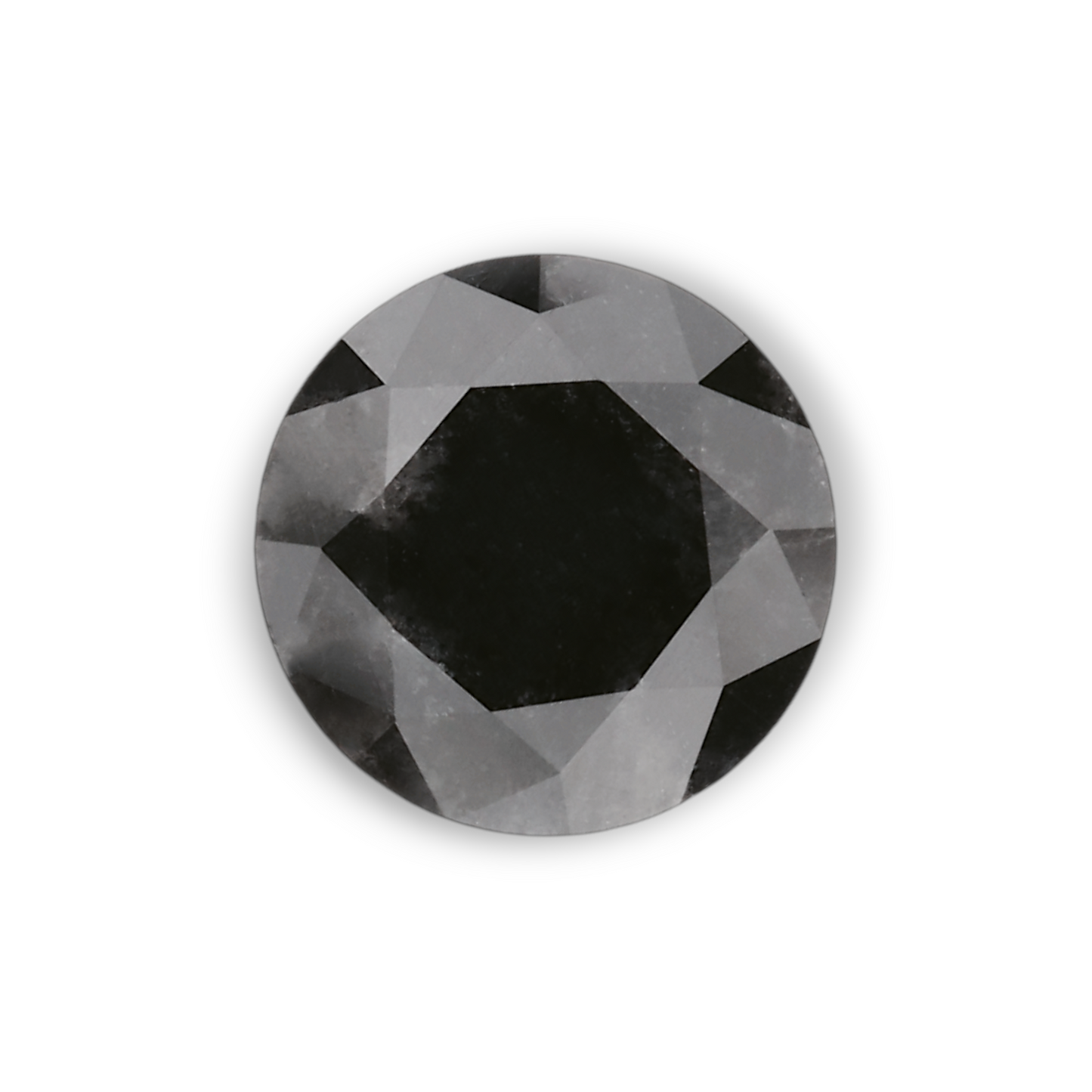 1,02 Karat Natürlicher Schwarzer Runder Diamant GIA