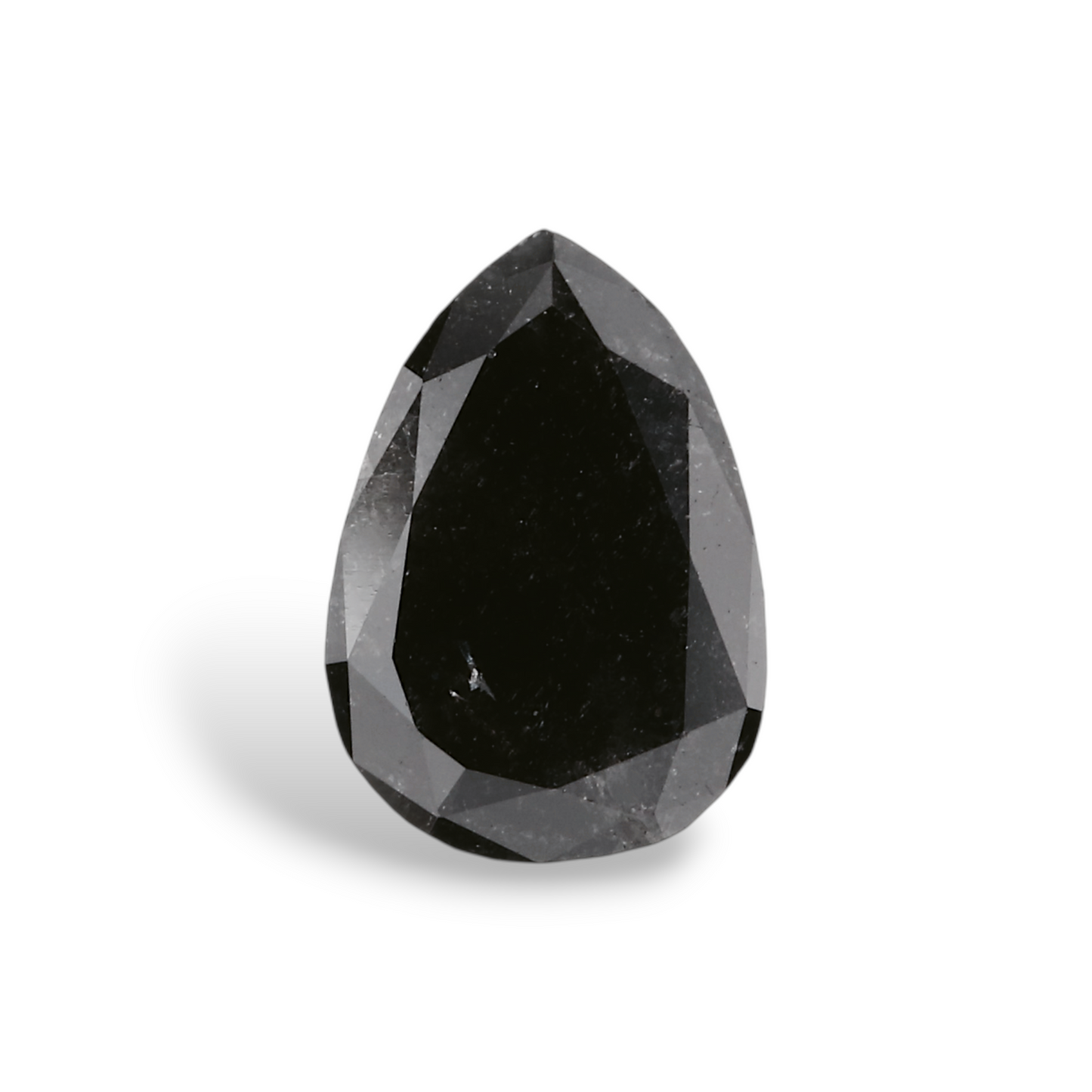 0,8 Karat natürlicher schwarzer Birnendiamant (GIA-geprüft)