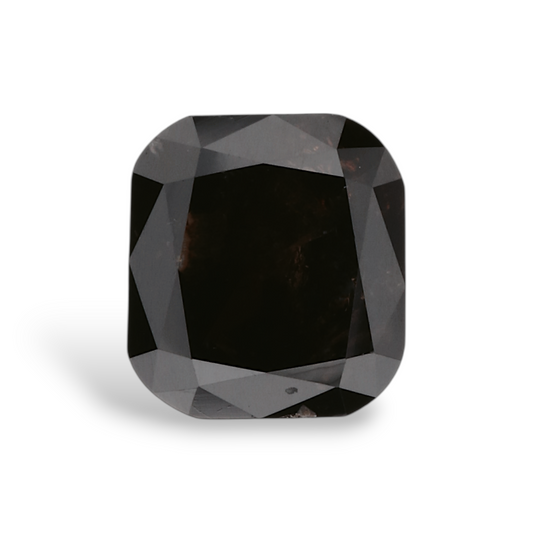 0,88 Karat natürlicher schwarzer Kissen-Diamant, GIA