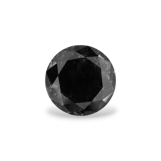 6,16 Karat natürlicher schwarzer runder Diamant (GIA)