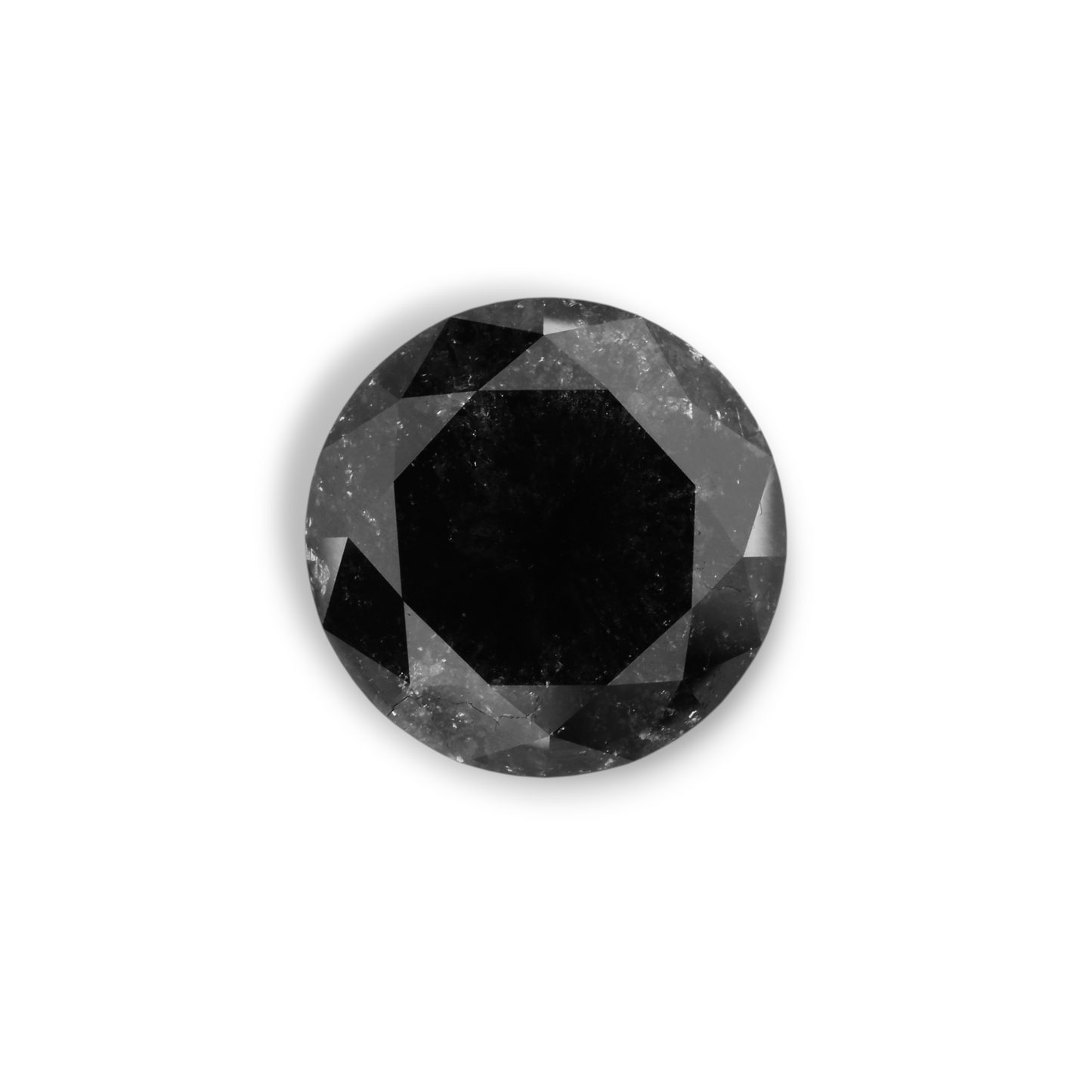 6,16 Karat natürlicher schwarzer runder Diamant (GIA)
