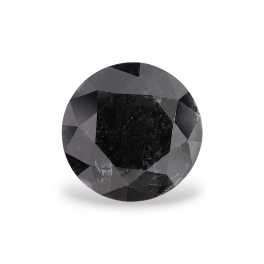 1,53 Karat natürlicher schwarzer runder Diamant (GIA)