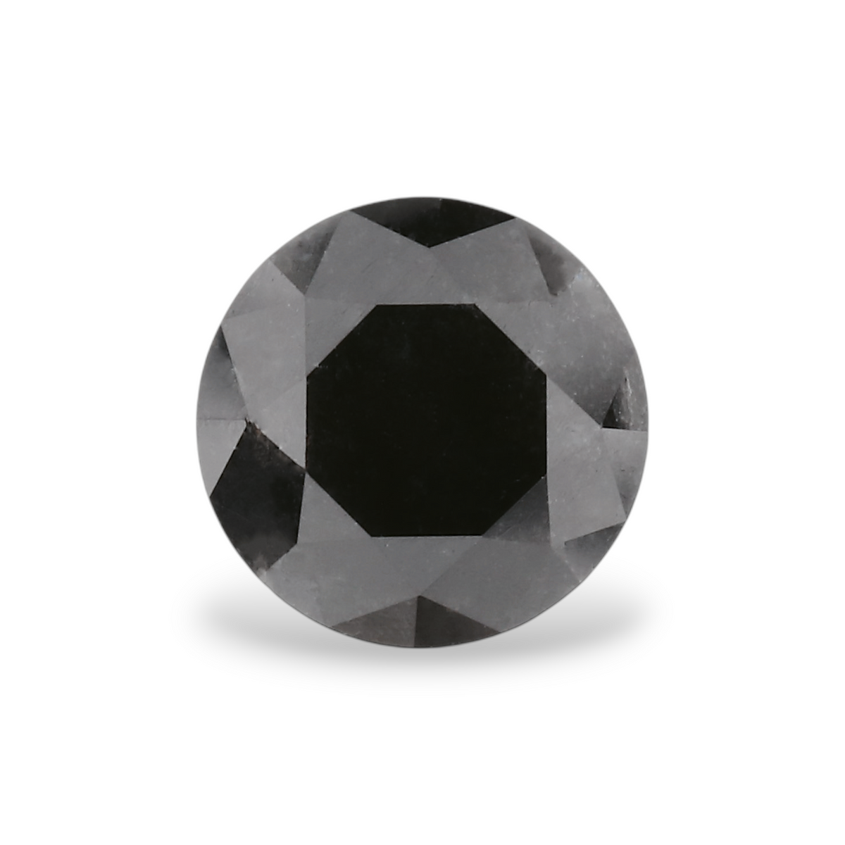 1,01 Karat Natürlicher Schwarzer Runder Diamant GIA