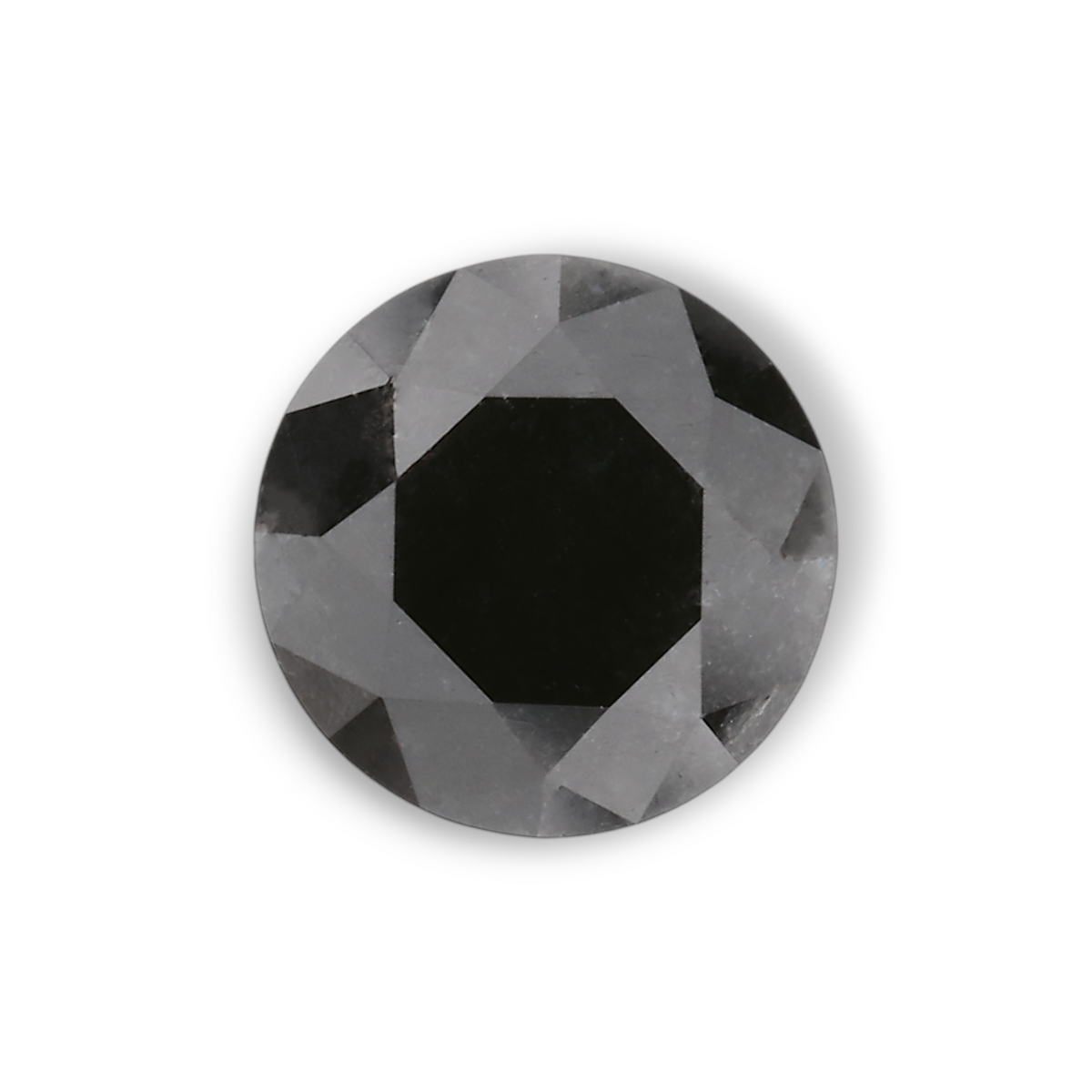 1,01 Karat Natürlicher Schwarzer Runder Diamant GIA