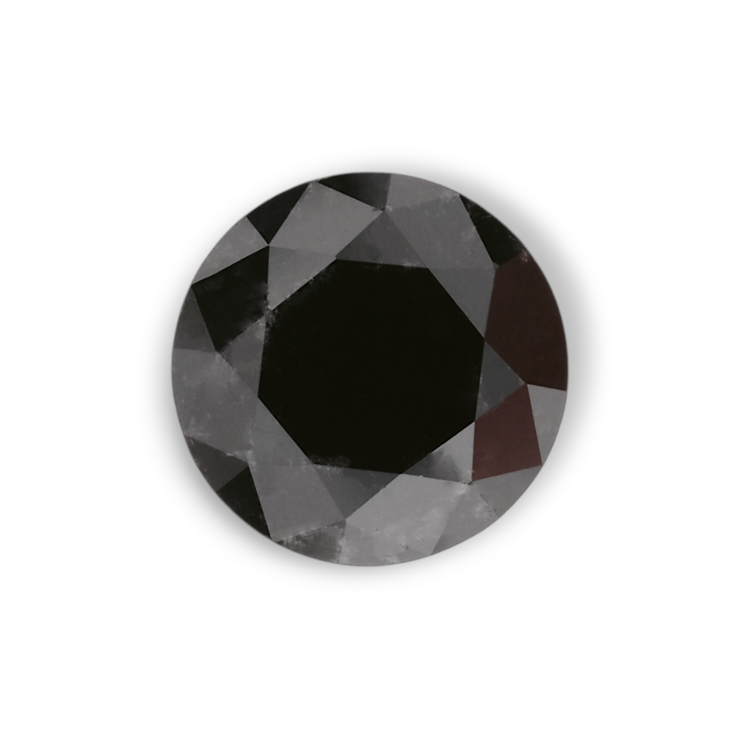 0,99 Karat Natürlicher Schwarzer Runder Diamant GIA