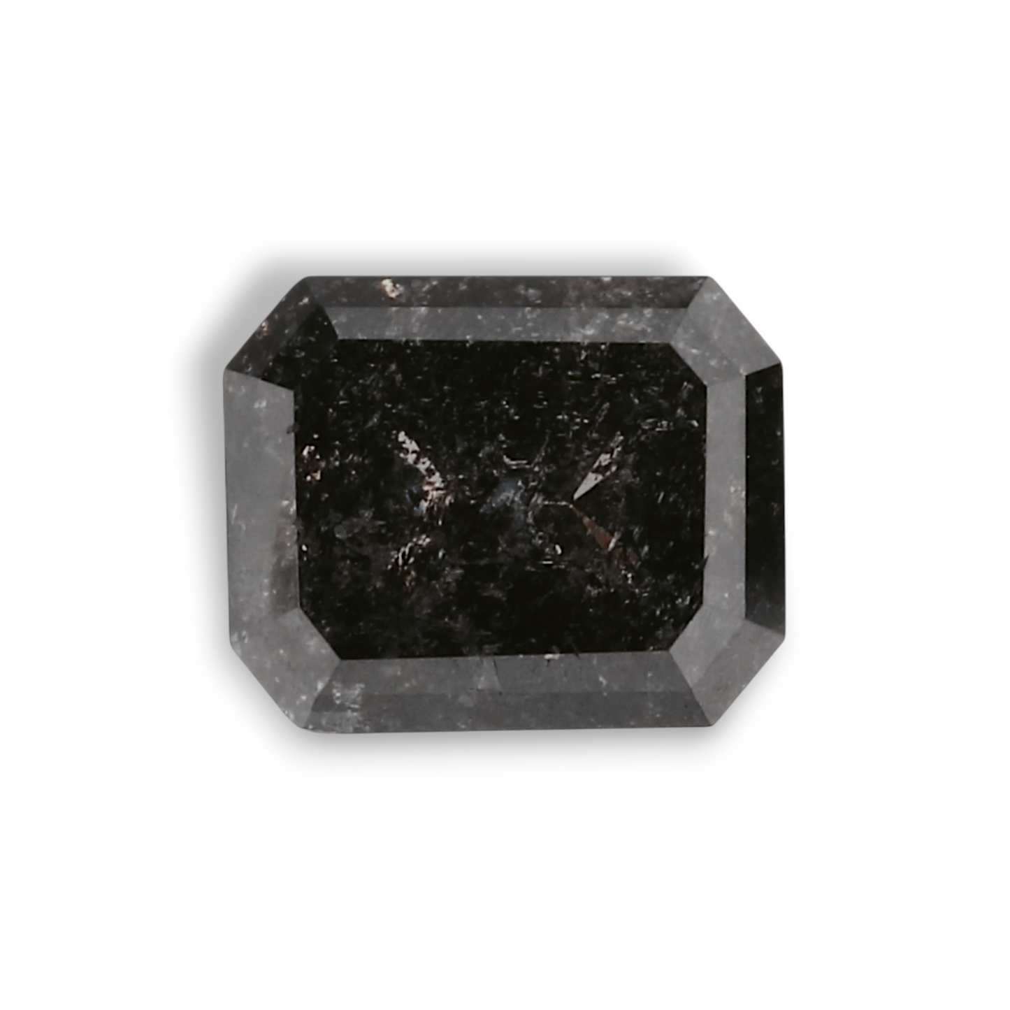 0,71 Karat natürlicher schwarzer Smaragd-Diamant (GIA-zertifiziert)