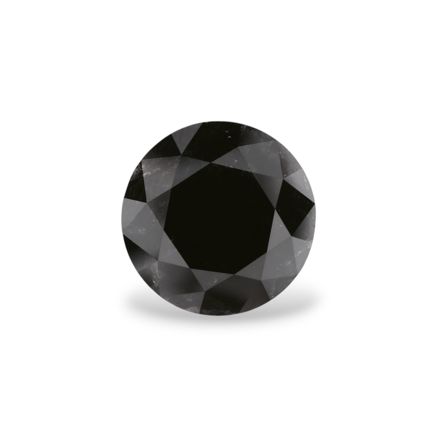 4,56 Karat Natürlicher Schwarzer Runder Diamant GIA