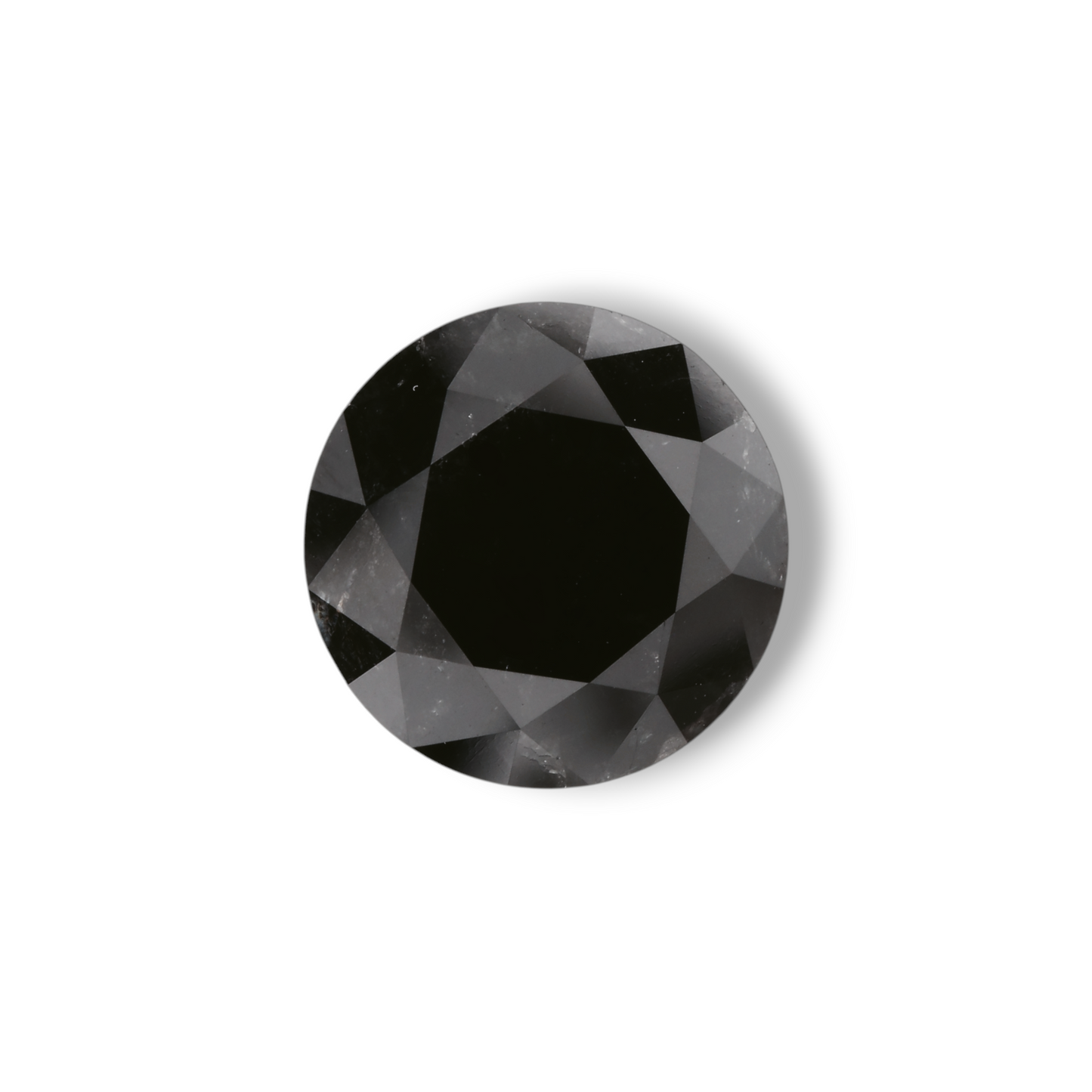 4,56 Karat Natürlicher Schwarzer Runder Diamant GIA