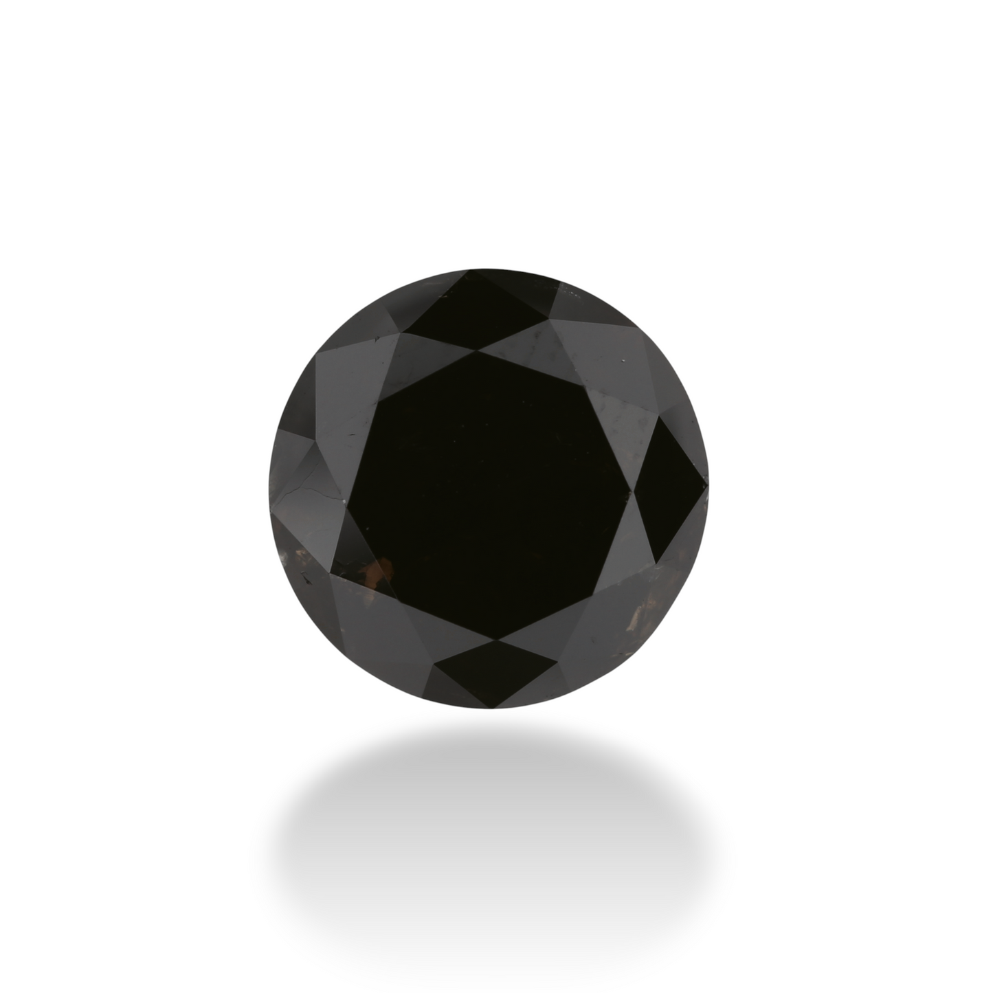2,79 Karat Natürlicher Schwarzer Runder Diamant GIA