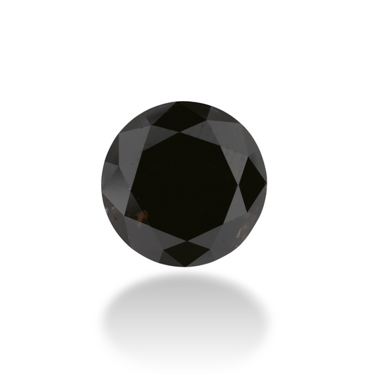 2,79 Karat Natürlicher Schwarzer Runder Diamant GIA
