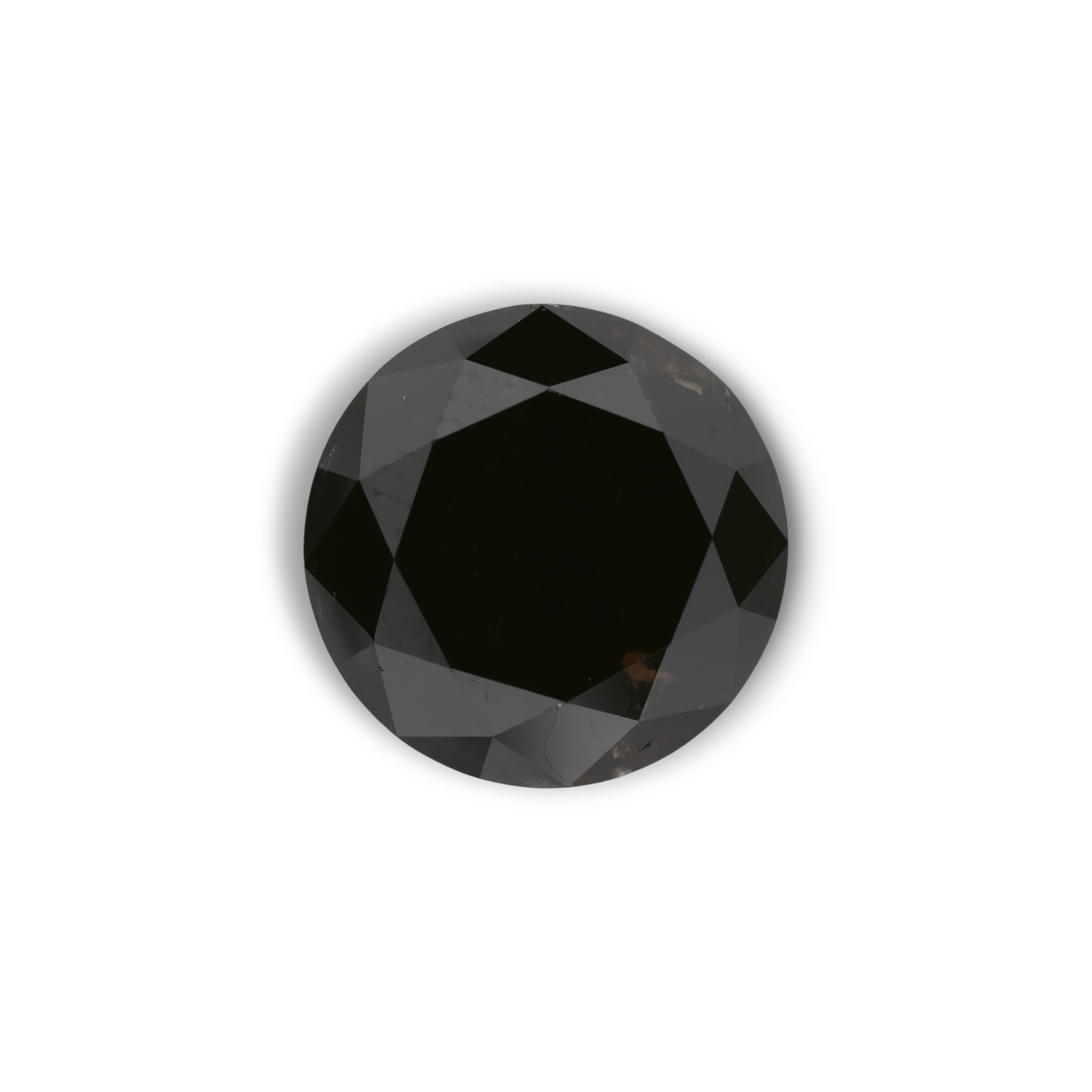 2,79 Karat Natürlicher Schwarzer Runder Diamant GIA
