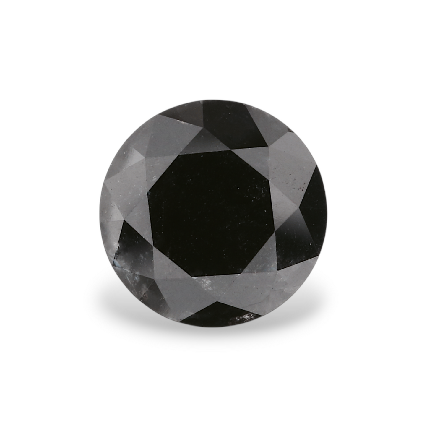 2,24 Karat natürlicher schwarzer runder Diamant (GIA)