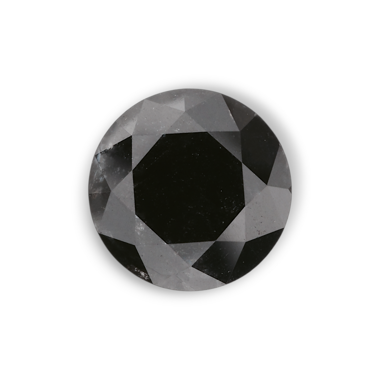 2,24 Karat natürlicher schwarzer runder Diamant (GIA)